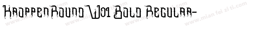 KroppenRoundW01 Bold Regular字体转换